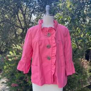 J. Crew "Fiona" jacket in "refined cotton canvas" - size 10